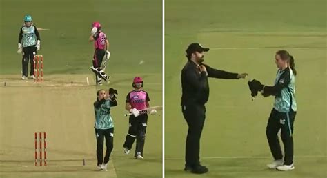 [Watch] Brisbane Heat penalized 5 runs as Amelia Kerr catches the ball ...