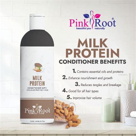 Pink Root Milk Protein Conditioner with Wheat & Milk Proteins | Long,