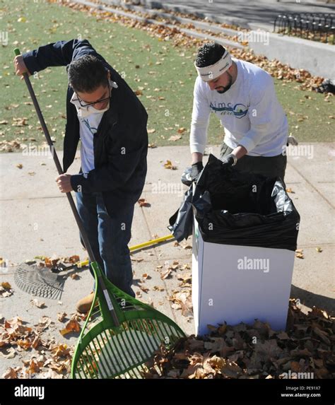 Employees from Aimco volunteer during the Brooklyn War Memorial ...