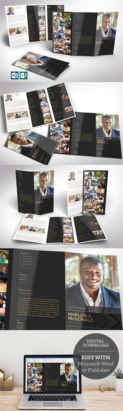 Image result for Funeral Program Design Ideas