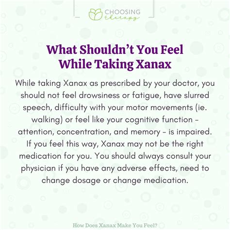 What Does Xanax Feel Like?