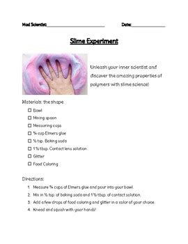 Slime Science Experiment 的图像结果