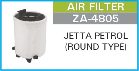 Zip ZA-4805 Air Filter Jetta Petrol (Round Type) for Volkswagen Jetta ...