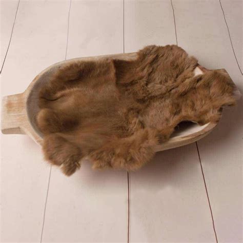 Babymoon Rabbit Fur | Basket Filler | Baby Photography Props | Brown ...