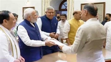 VP poll: NDA candidate Jagdeep Dhankhar files nomination