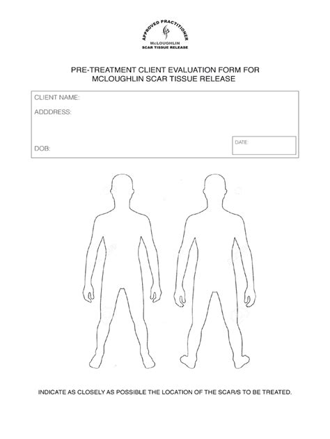 Fillable Online Scar tissue treatment evaluation form Fax Email Print ...