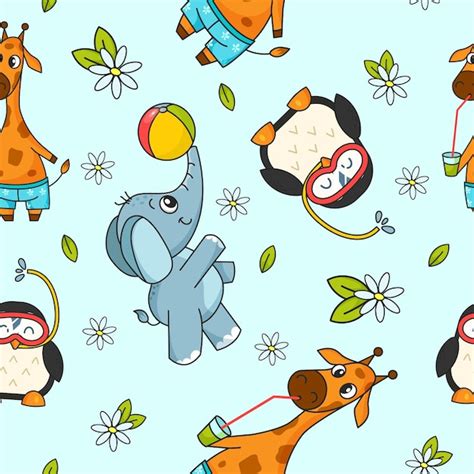 Tropical Animals Pattern 的图像结果