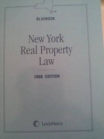 Buy New York Real Property Law 2008 Edition Book Online at Low Prices ...