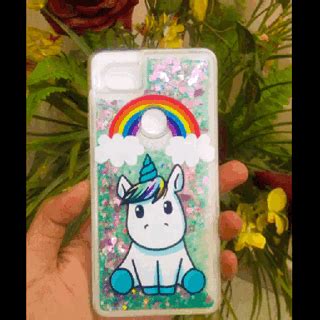 Rainbow Unicorn Glitter Quicksand Case – JustAndBest