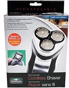 Merdian Point RCS-12/2186 Cordless All in One Three Head Shaver and ...
