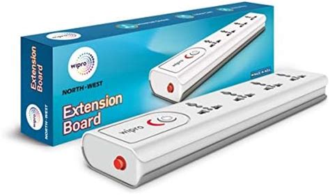 Wipro Premium Extension Board With 4 Universal Sockets & 1 Master ...