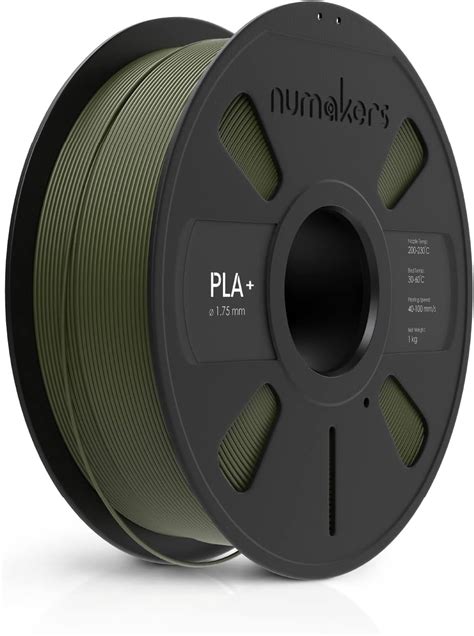 NUMAKERS PLA+ 3D Printer Filament, 1.75mm, Dimensional Accuracy +/- 0. ...
