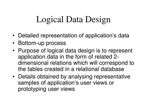 Image result for Logical Data Design