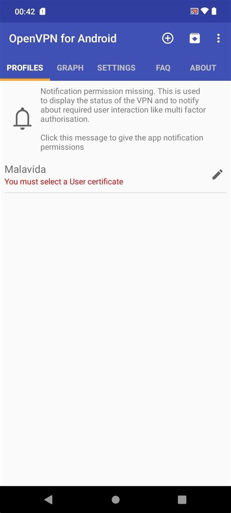 OpenVPN Android Client 的图像结果