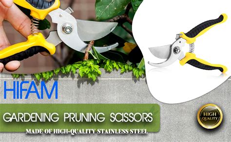 HiFam Pruning Scissors | Hand Pruner | Flower cutter | Flower and Leaf ...