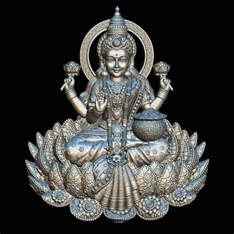 Buy Laxmi Statue 3D Print Ready STL - Exquisite Design