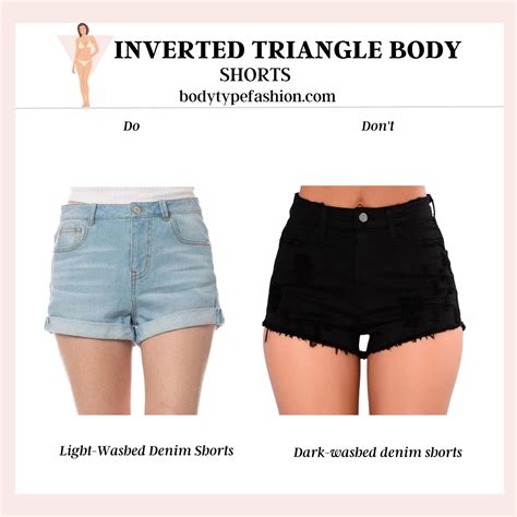 Best Shorts Styles for Inverted Triangle Body Shape | Inverted triangle ...