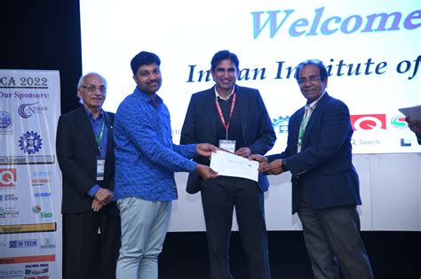 DESE student Kalahasti V R S Sairam wins the Best Poster Award ...