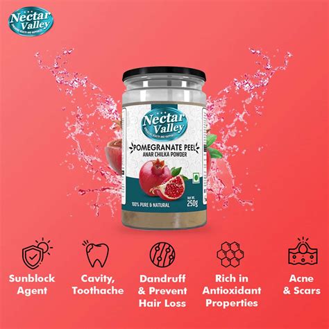 Buy NECTAR VALLEY POMEGRANATE PEEL POWDER (ANAR CHILKA POWDER) FOR ...