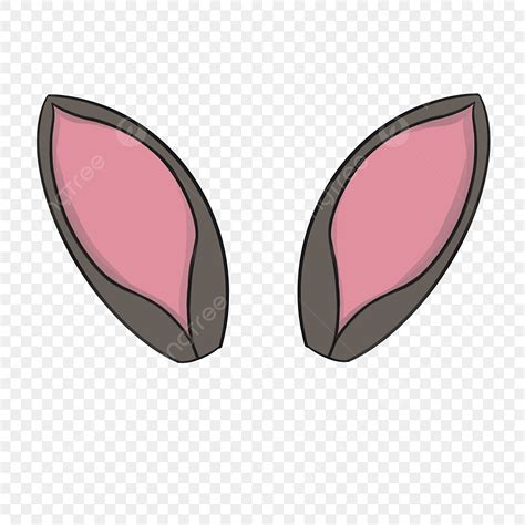 Lop Eared Rabbit Clipart PNG Images, Gray Erect Rabbit Ears, Gray ...