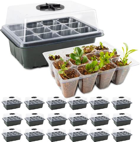 Amazon.com : Seed Starter Tray Kit, 20 Packs Seed Starting Trays with ...