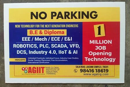 Revolution Prints – No Parking Board – Sun Pack Board Printing Shop