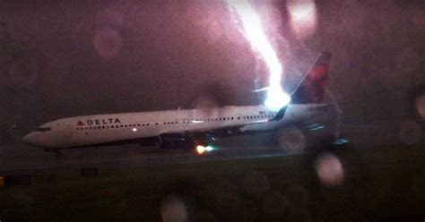 Lightening Strikes Airplane