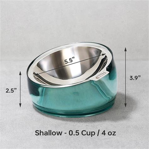 Felli Oblik Elevated Cat Food Bowls 304 Stainless India | Ubuy