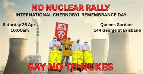 No Nuclear Rally - International Chernobyl Disaster Remembrance Day ...