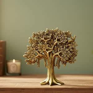 Buy Rahadecor Brass Kalpavriksha Tree Showpiece Tree of Life Antique ...