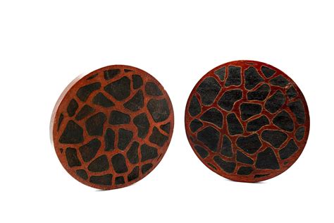 THOA Wooden Coasters - Giraffe (Set of 2) : Amazon.in: Home & Kitchen