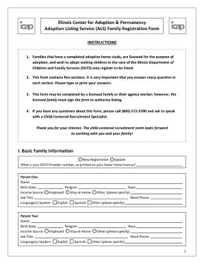 Fillable Online illinoiscap Download family registration form Fax Email ...