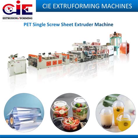 RPET Cpet PETG Single-Layer / Multi-Layer Sheet Extrusion Machine Plastic Sheet Extruder ...