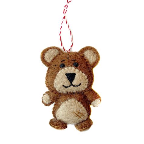 Teddy Bear Christmas Ornament | Handmade Bear Christmas Ornament ...