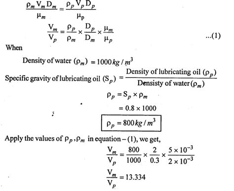Solved Examples Based on Model Analysis - Fluid Mechanics