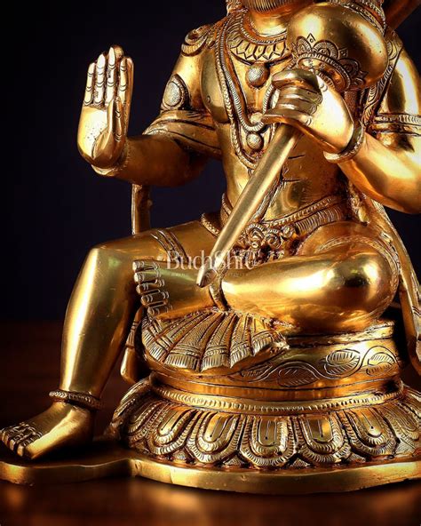 Pure Brass Superfine Large Hanuman Ji Idol | 15 Inch (38.1 cm ...