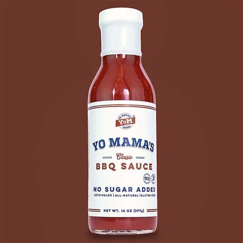 Buy Keto Barbecue BBQ Sauce by Yo Mama's Foods – (Pack of 1) - No Sugar ...