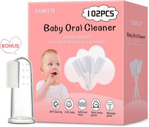 Amazon.com : 102PCS Baby Tongue Cleaner, Newborn Baby Oral Cleaner ...