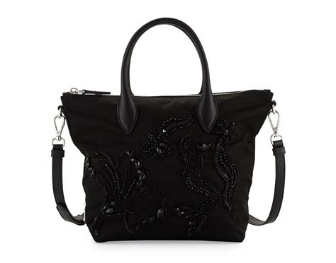 green nylon prada bag