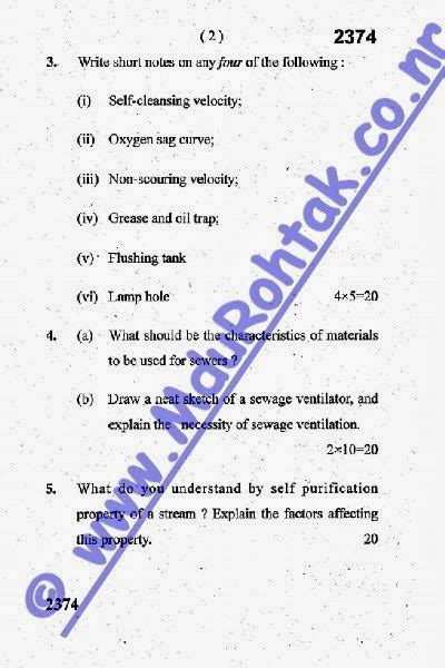 Sewerage and Sewage Treatment - May 2012 - BTech Civil Engineering ...