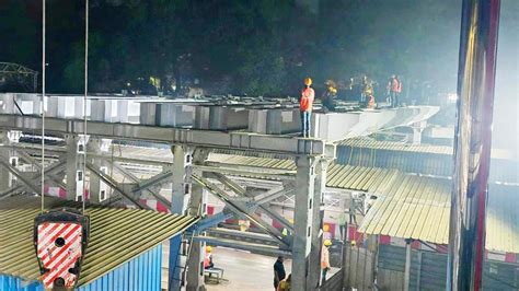 MRVC launches 22 girders in Kalyan Badlapur section
