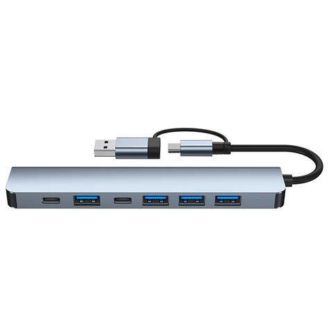 Multiport USB Hub 3.0, Multi USB Splitter 4 USB C, Port 3.0 2.0 Ports ...