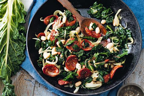 Tomato, chorizo and bean salad