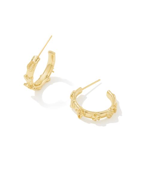 Beatrix Small Hoop Earrings in Gold | Kendra Scott