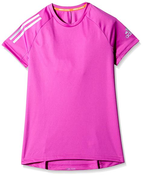 Adidas Girls' T-Shirt (S88042152_Flash Pink and Silver_152) : Amazon.in ...