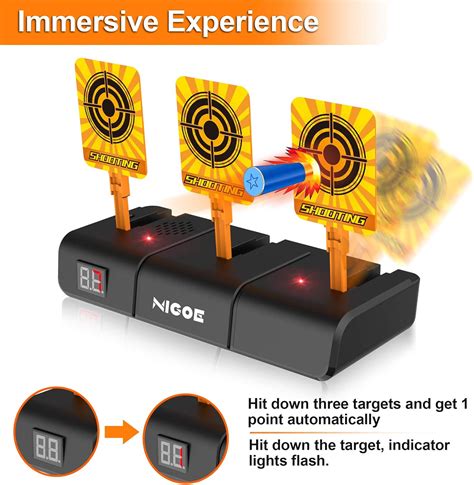Buy NIGOE Digital Shooting Targets with 3 Targets, Auto Reset ...