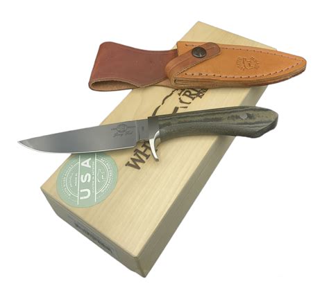 White River Knife & Tool Sendero Classic Black & OD Linen Micarta ...