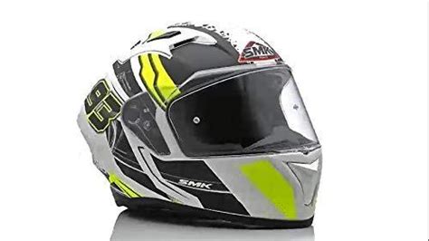 SMK Helmets MA124 Swank Graphics Pinlock Fitted Full Face Helmet with ...