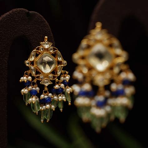 Kandan Polki Designer Earrings @ ₹1,450 | Free Delivery