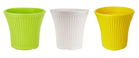VGreen Garden Fancy Flower Pot (Set of 2 PCs) 12 Inch (Multi Color 3 ...